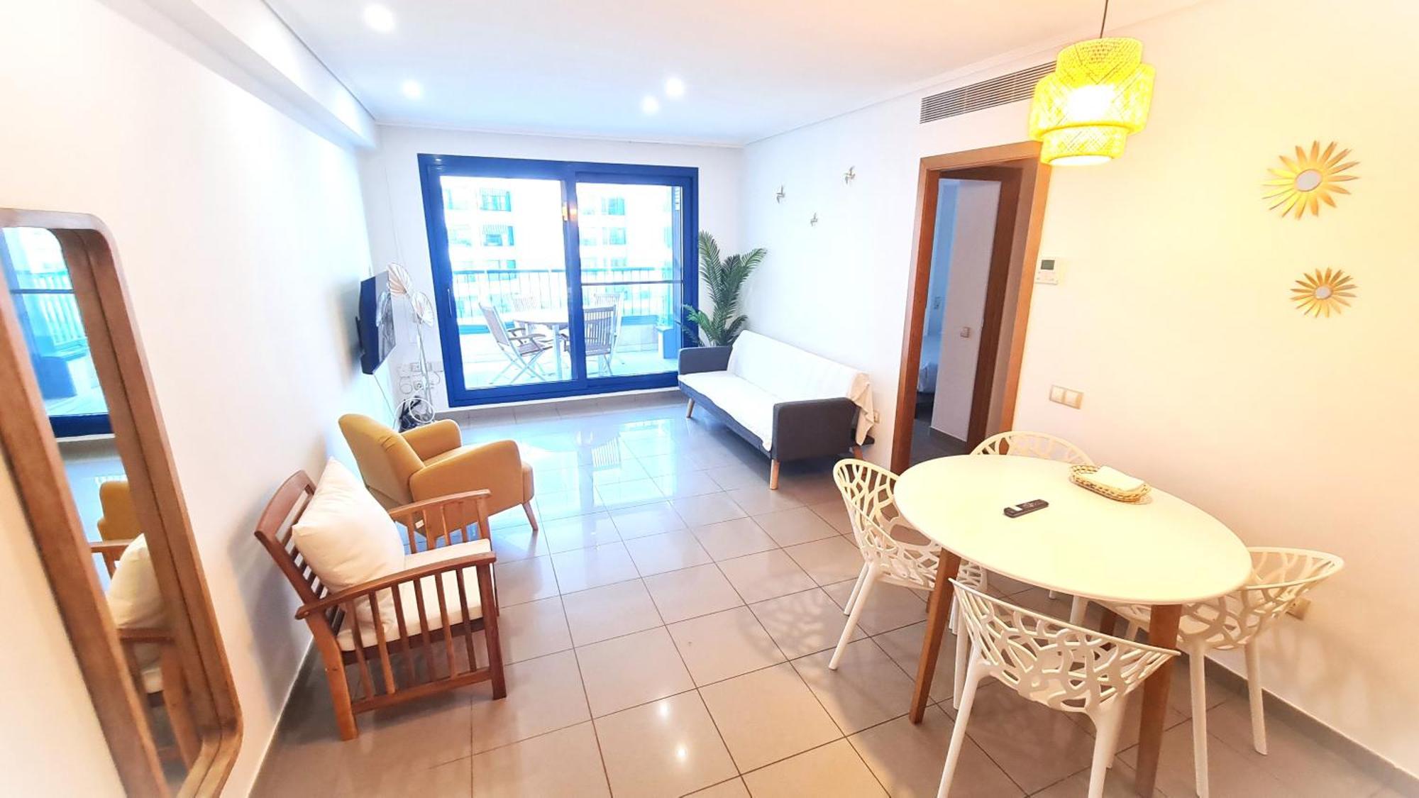 Beach Valencia Luxury D15-9 Apartment With Terrace And Sea Views With Two Rooms Εξωτερικό φωτογραφία
